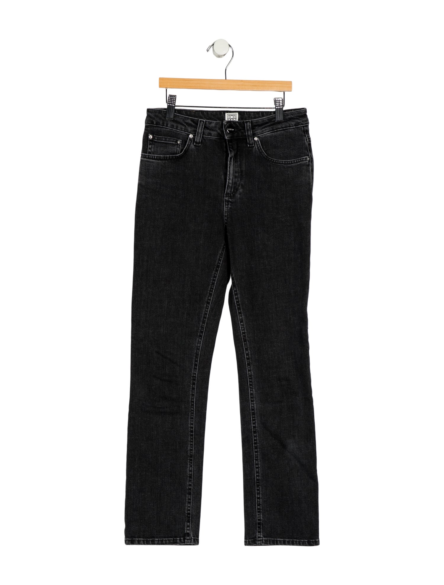 TOTEME Mid-Rise Straight Leg Jeans