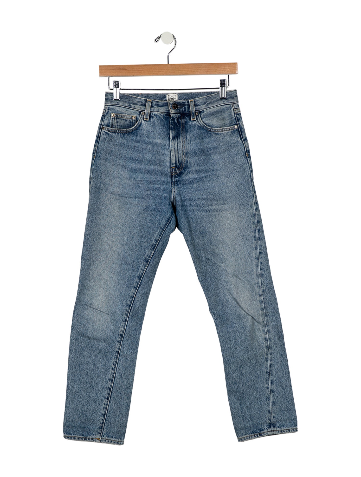 TOTEME Mid-Rise Straight Leg Jeans