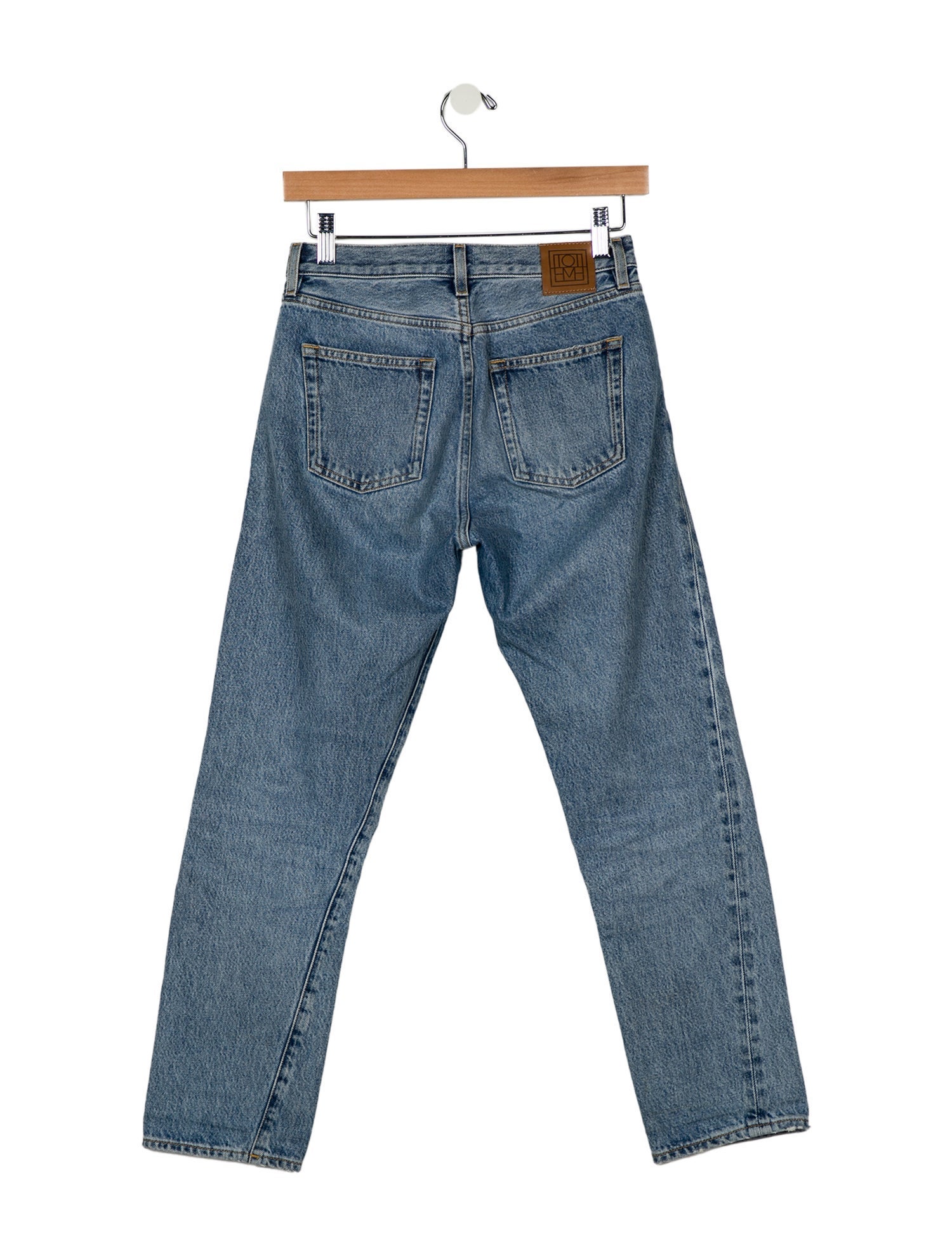 TOTEME Mid-Rise Straight Leg Jeans