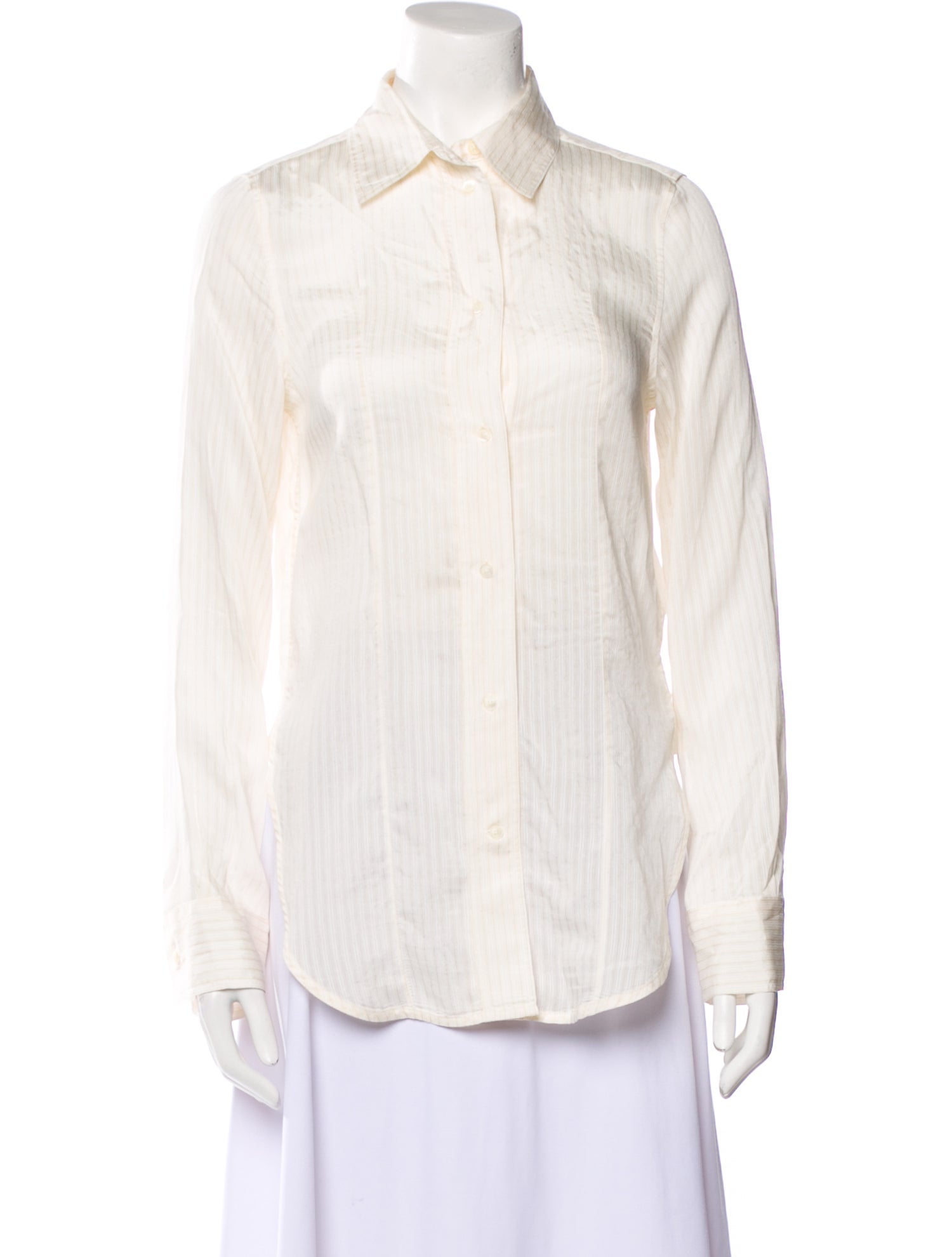 TOTEME Long Sleeve Button-Up Top