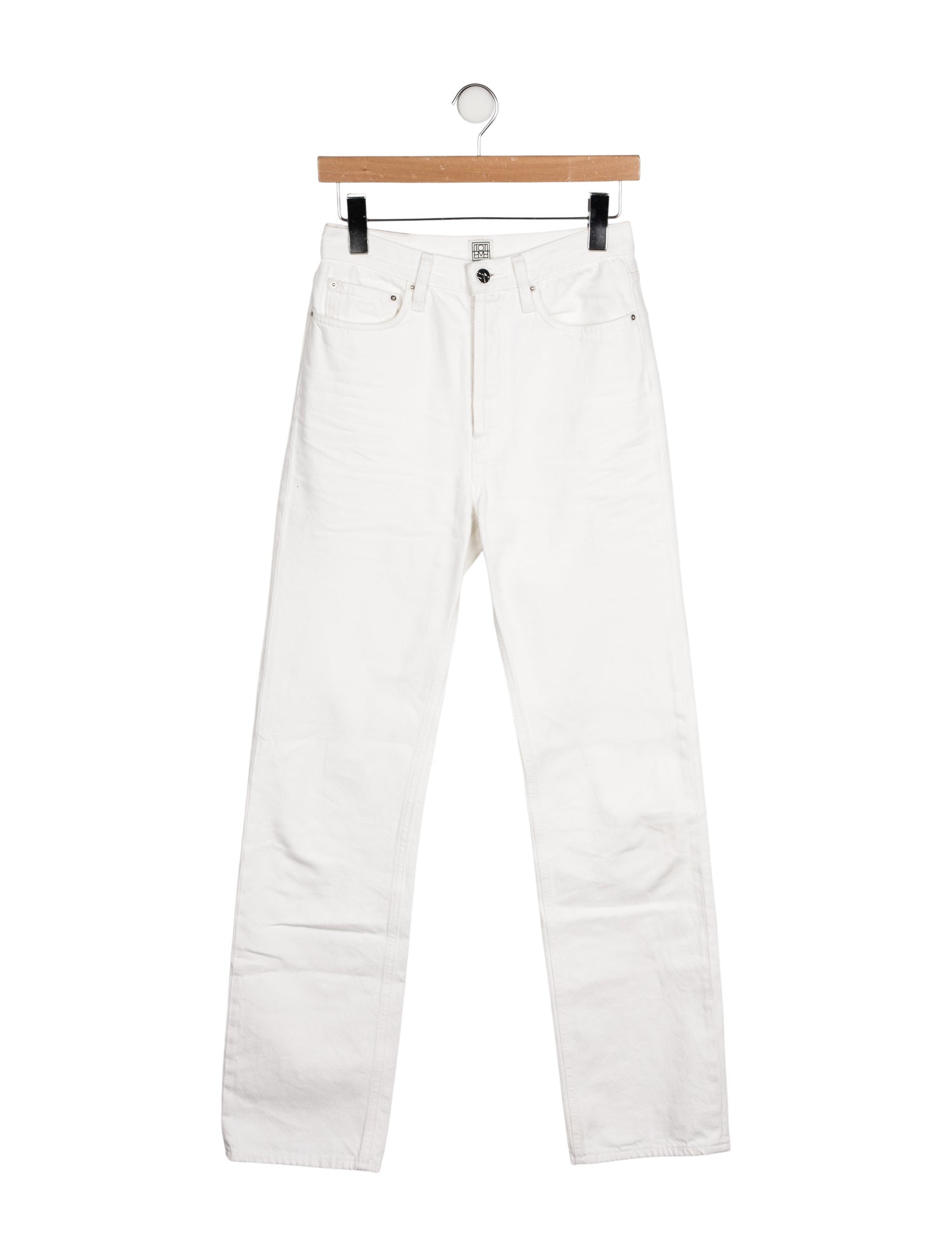TOTEME High-Rise Straight Leg Jeans