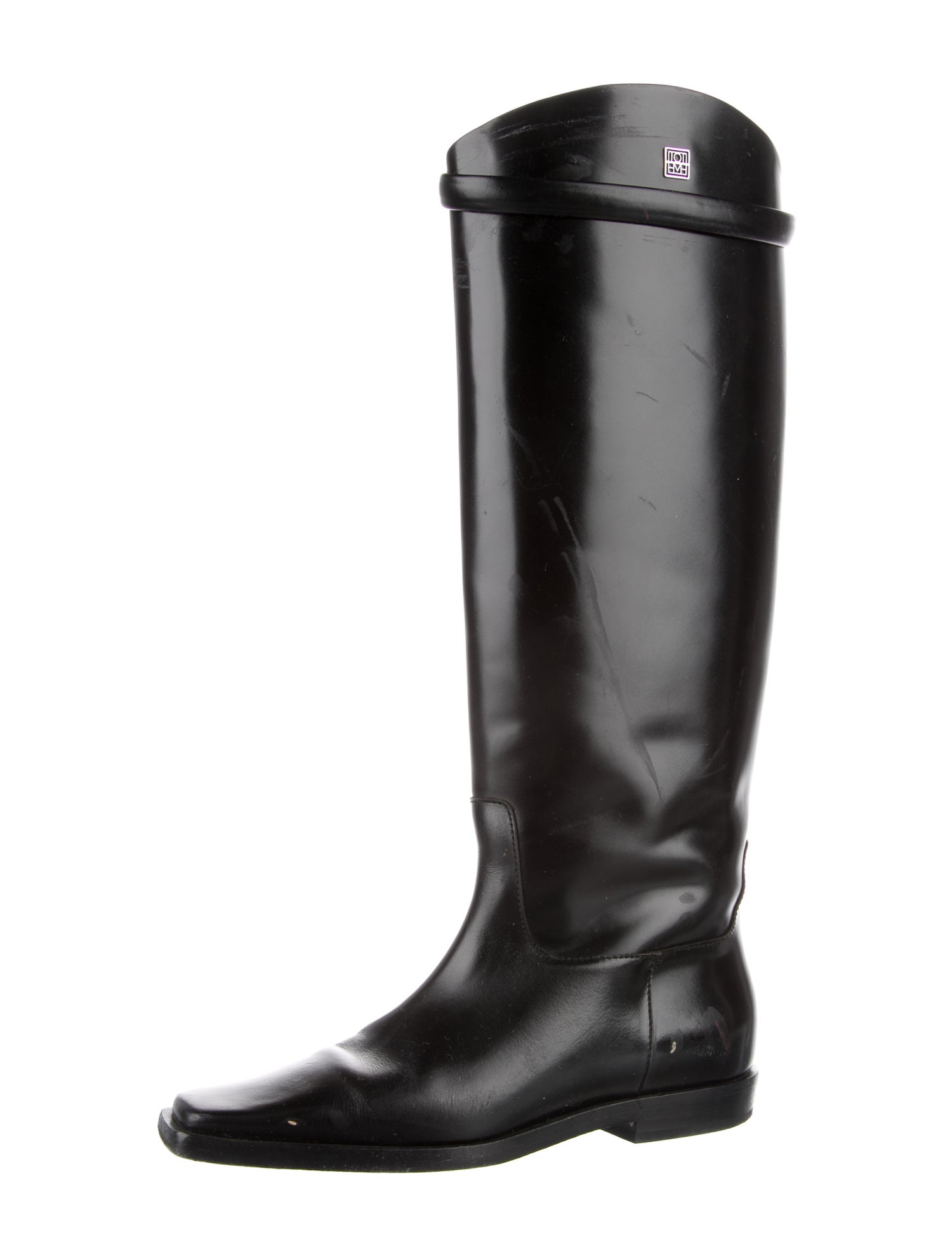 TOTEME Leather Riding Boots