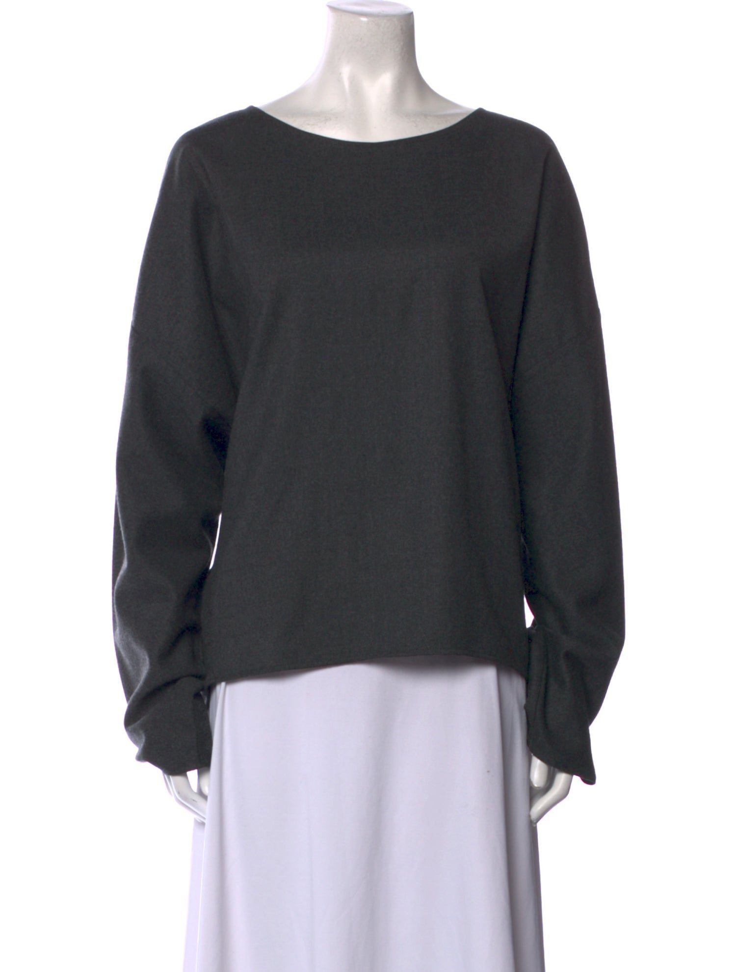TOTEME Wool Bateau Neckline Sweater