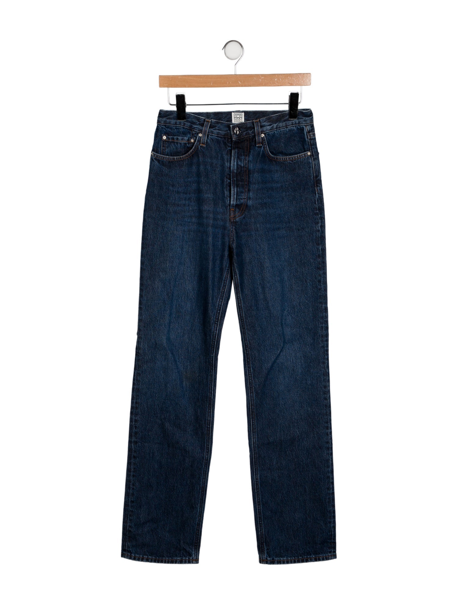 TOTEME High-Rise Straight Leg Jeans