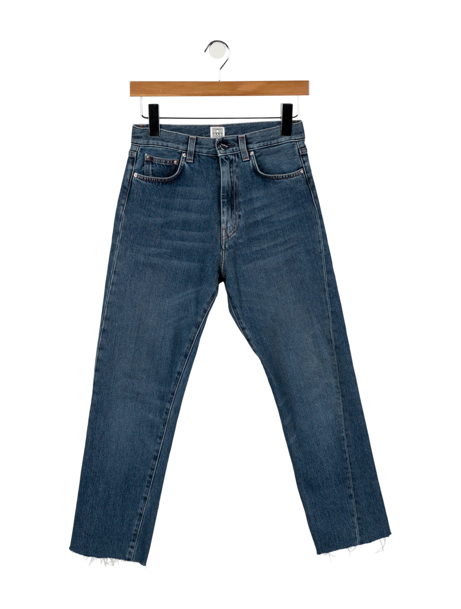 TOTEME High-Rise Straight Leg Jeans