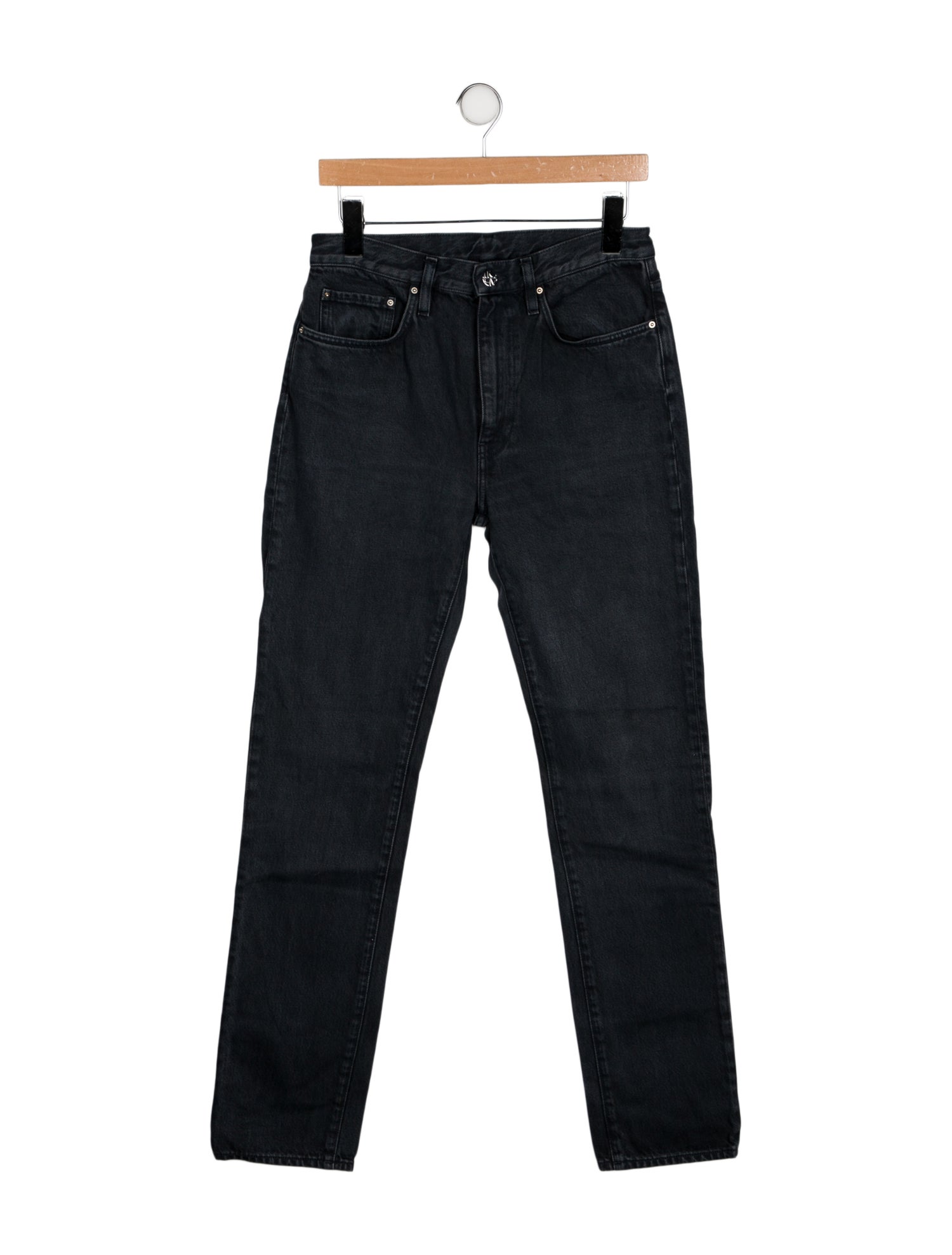 TOTEME Mid-Rise Straight Leg Jeans