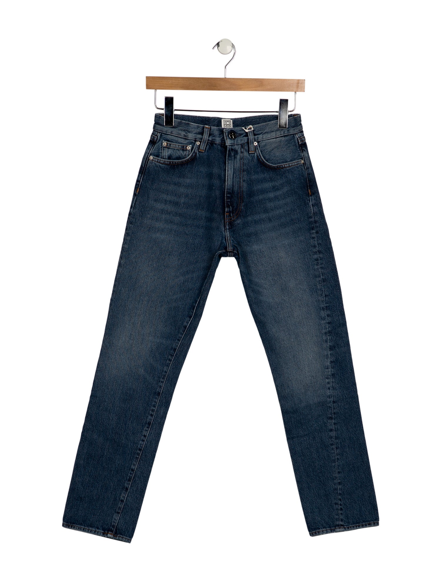 TOTEME Mid-Rise Straight Leg Jeans