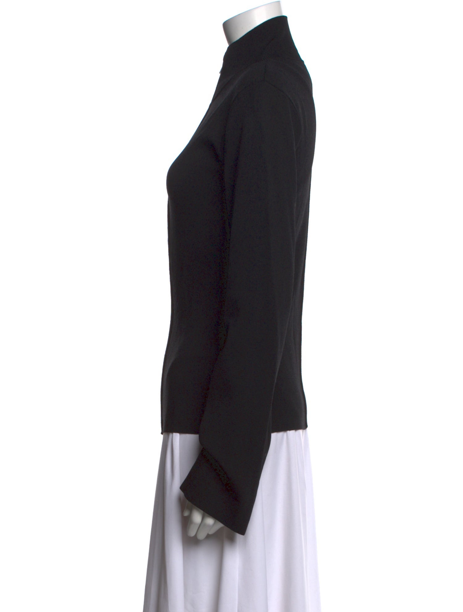 TOTEME Mock Neck Long Sleeve Sweatshirt