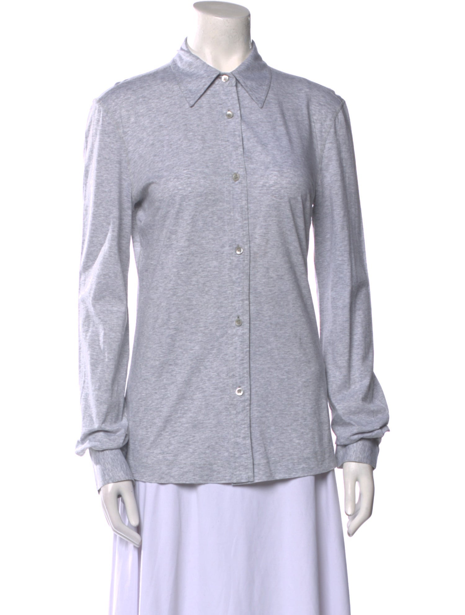 TOTEME Long Sleeve Button-Up Top