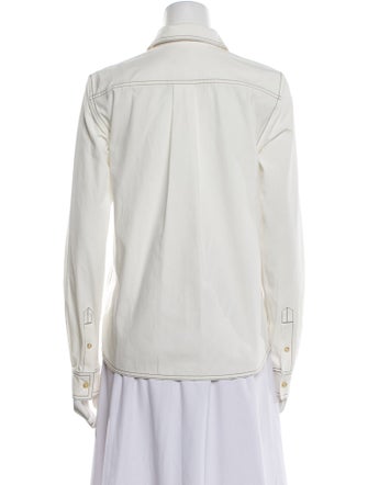 TOTEME Long Sleeve Button-Up Top