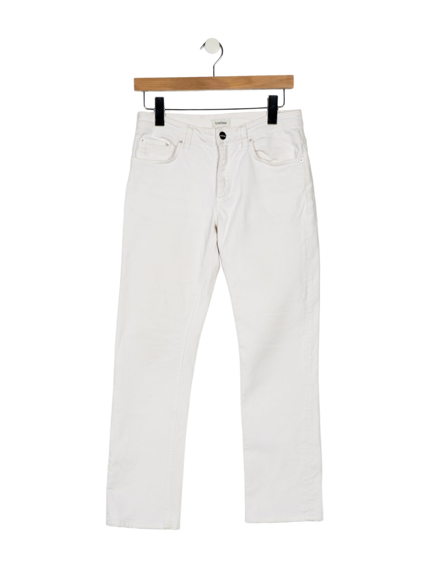 TOTEME Mid-Rise Straight Leg Jeans
