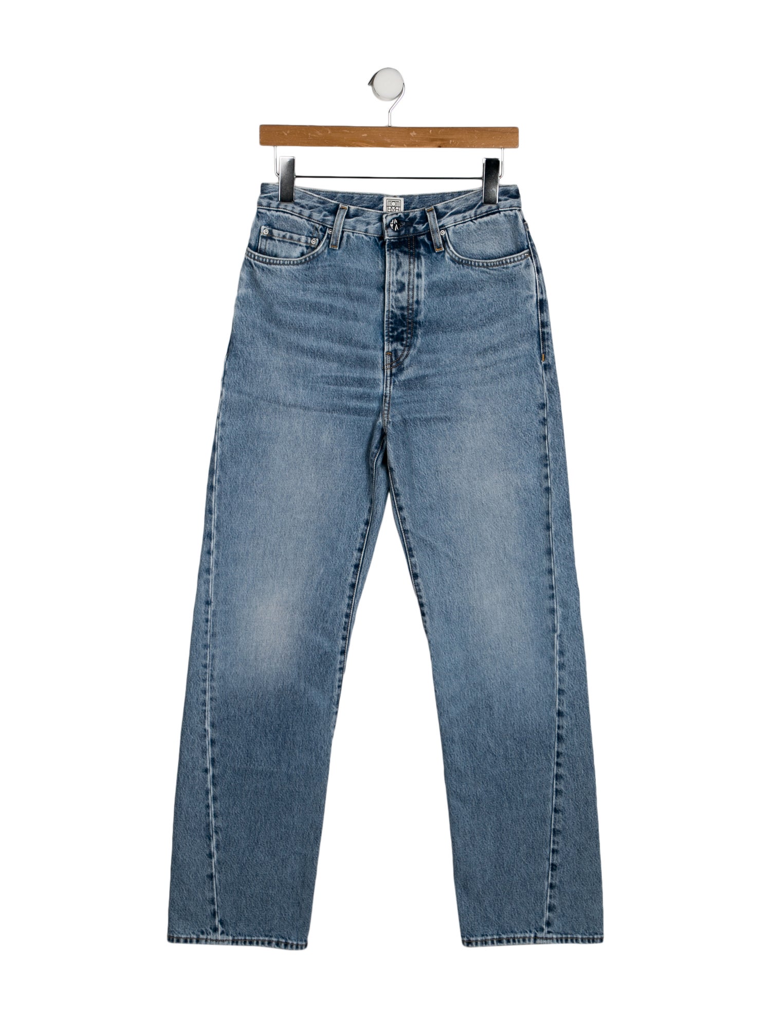 TOTEME High-Rise Straight Leg Jeans