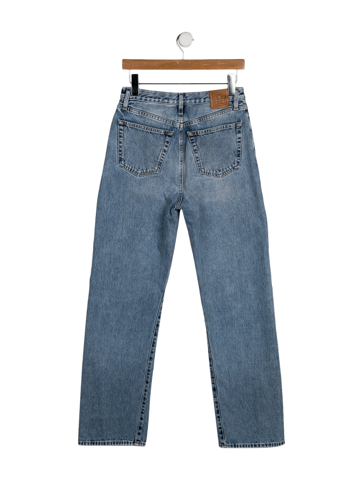 TOTEME High-Rise Straight Leg Jeans