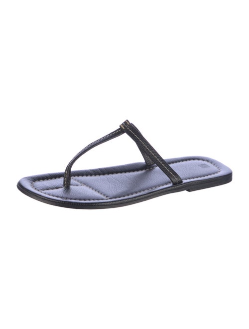 TOTEME Leather T-Strap Sandals