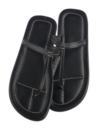 TOTEME Leather T-Strap Sandals