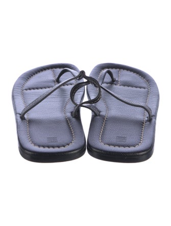 TOTEME Leather T-Strap Sandals