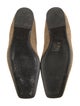 TOTEME Suede Leather Trim Embellishment Flats