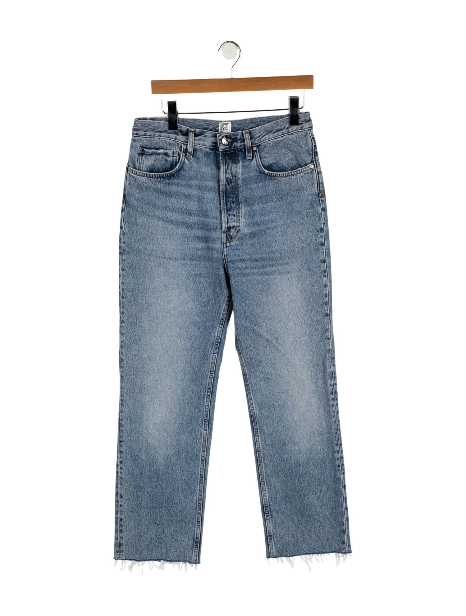 TOTEME High-Rise Straight Leg Jeans