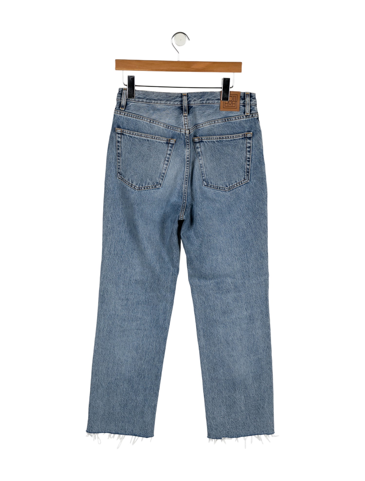 TOTEME High-Rise Straight Leg Jeans