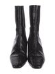 TOTEME Leather Animal Print Chelsea Boots