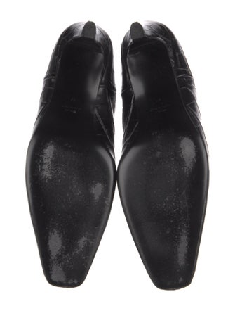 TOTEME Leather Animal Print Chelsea Boots