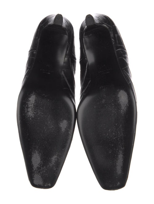 TOTEME Leather Animal Print Chelsea Boots