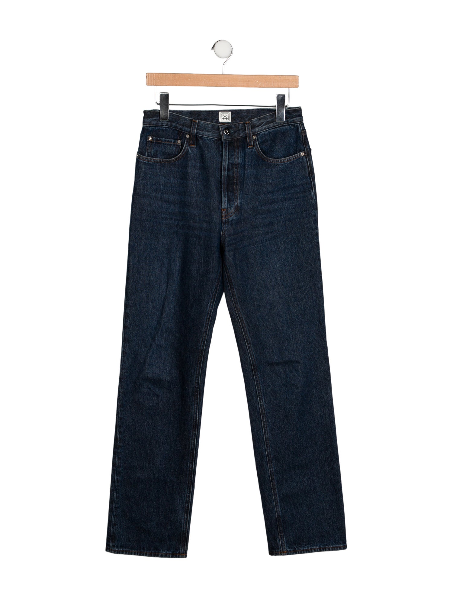 TOTEME High-Rise Straight Leg Jeans