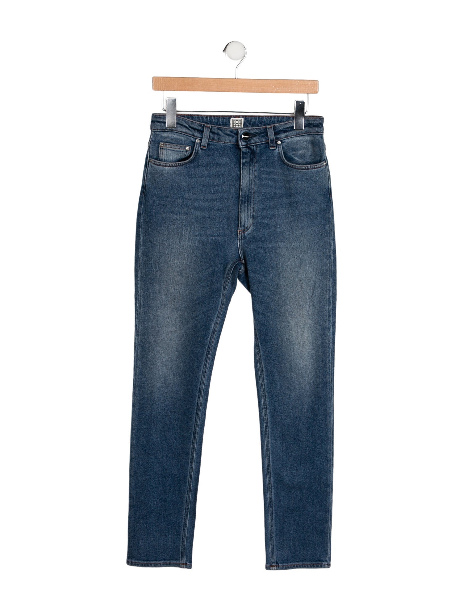 TOTEME High-Rise Straight Leg Jeans