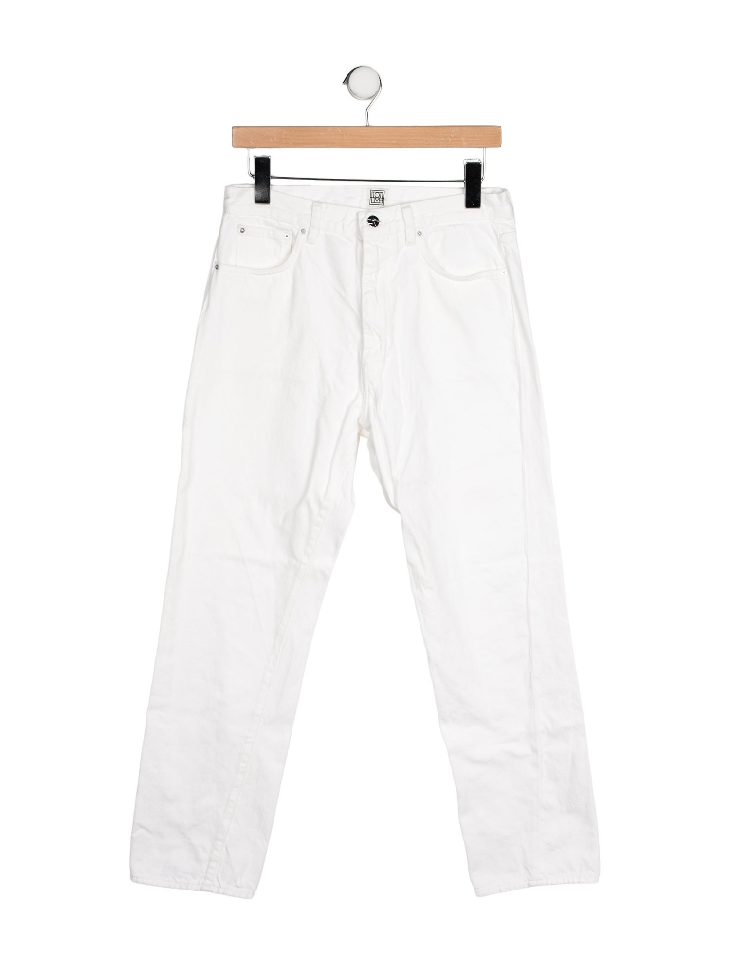 TOTEME High-Rise Straight Leg Jeans