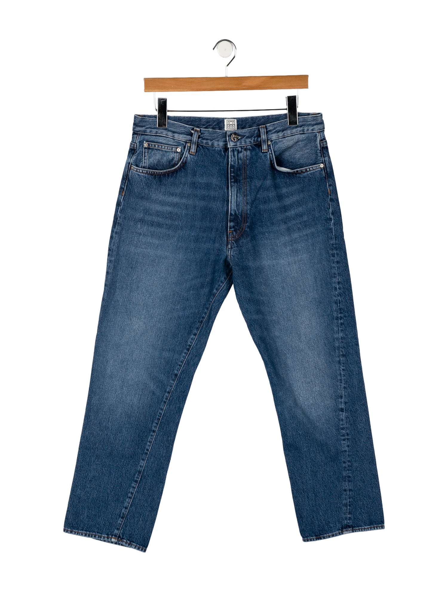 TOTEME High-Rise Straight Leg Jeans
