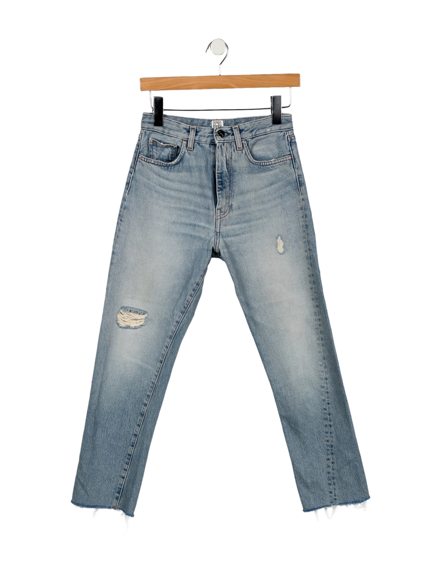 TOTEME High-Rise Straight Leg Jeans