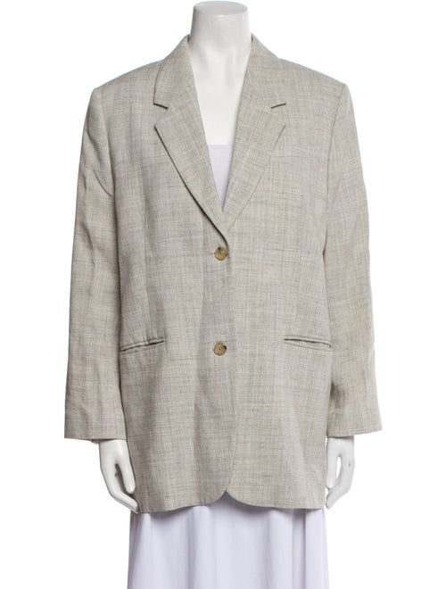 TOTEME Virgin Wool Plaid Print Blazer