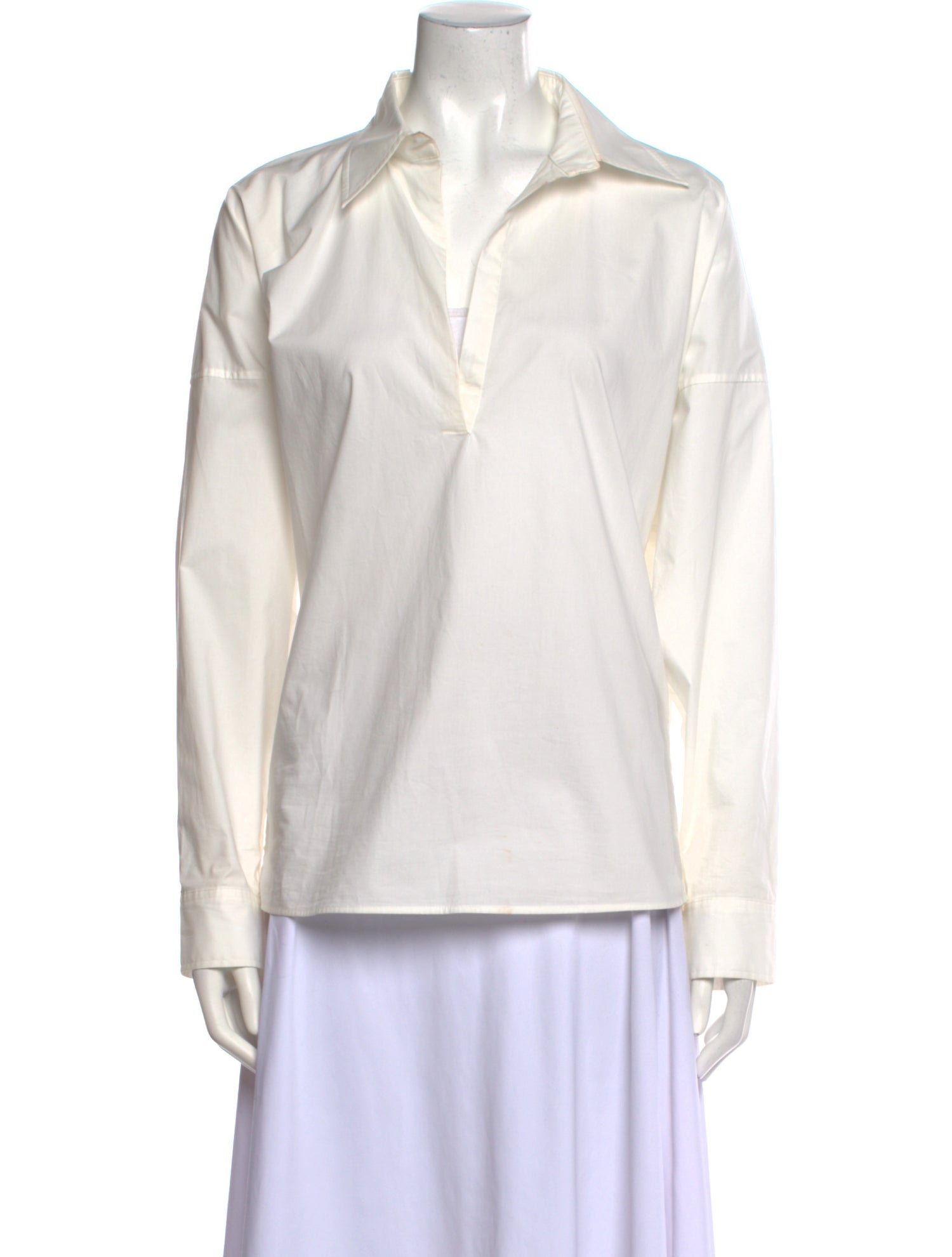 TOTEME V-Neck Long Sleeve Blouse