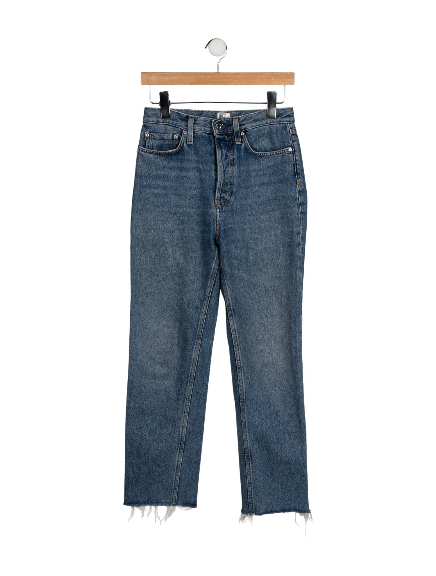 TOTEME High-Rise Straight Leg Jeans