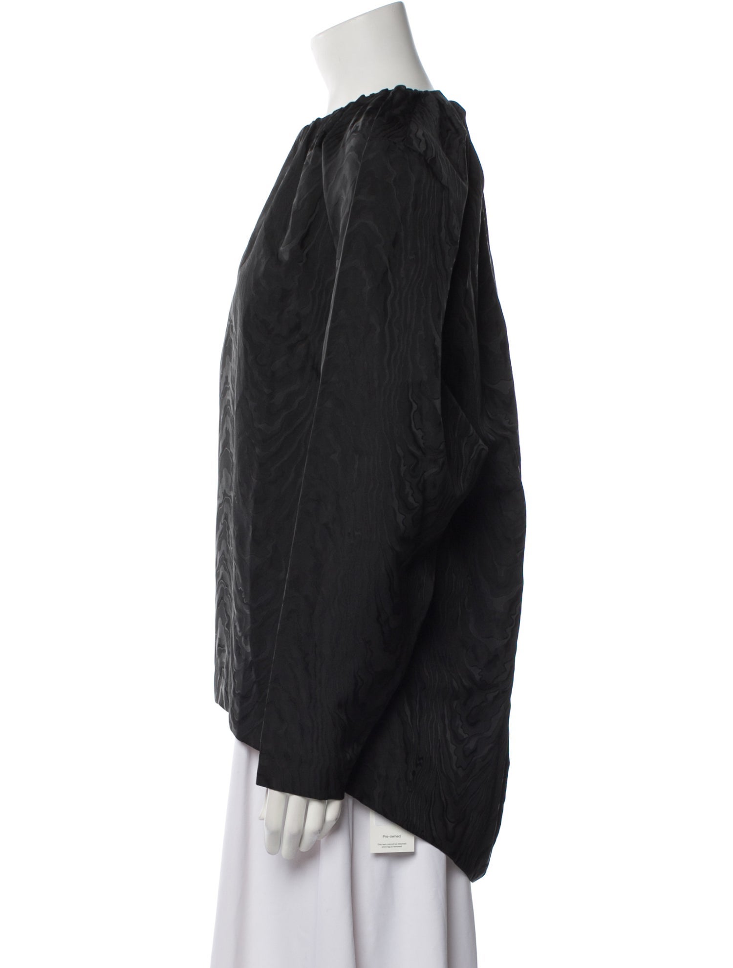 TOTEME Bateau Neckline Long Sleeve Blouse