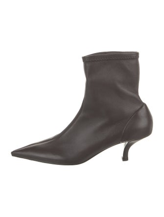 TOTEME Leather Sock Boots