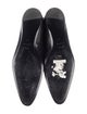TOTEME Leather Faux Fur Trim Flats