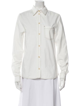 TOTEME Long Sleeve Button-Up Top