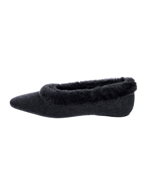TOTEME Fur Fur Trim Flats