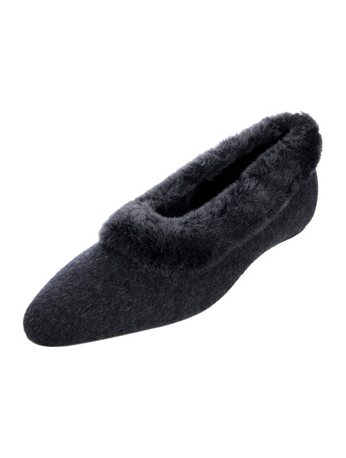 TOTEME Fur Fur Trim Flats
