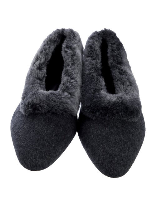 TOTEME Fur Fur Trim Flats