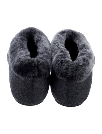 TOTEME Fur Fur Trim Flats