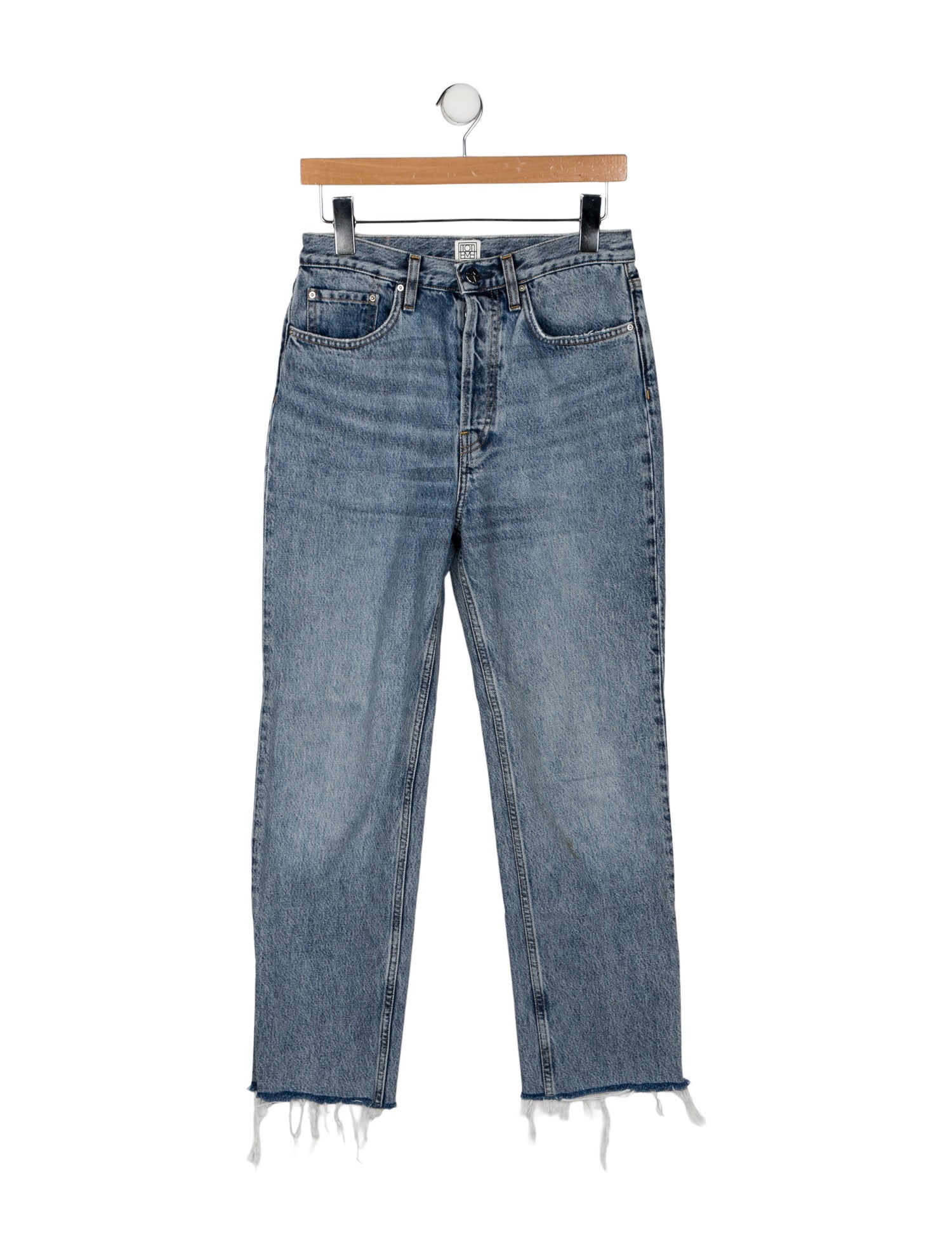 TOTEME High-Rise Straight Leg Jeans
