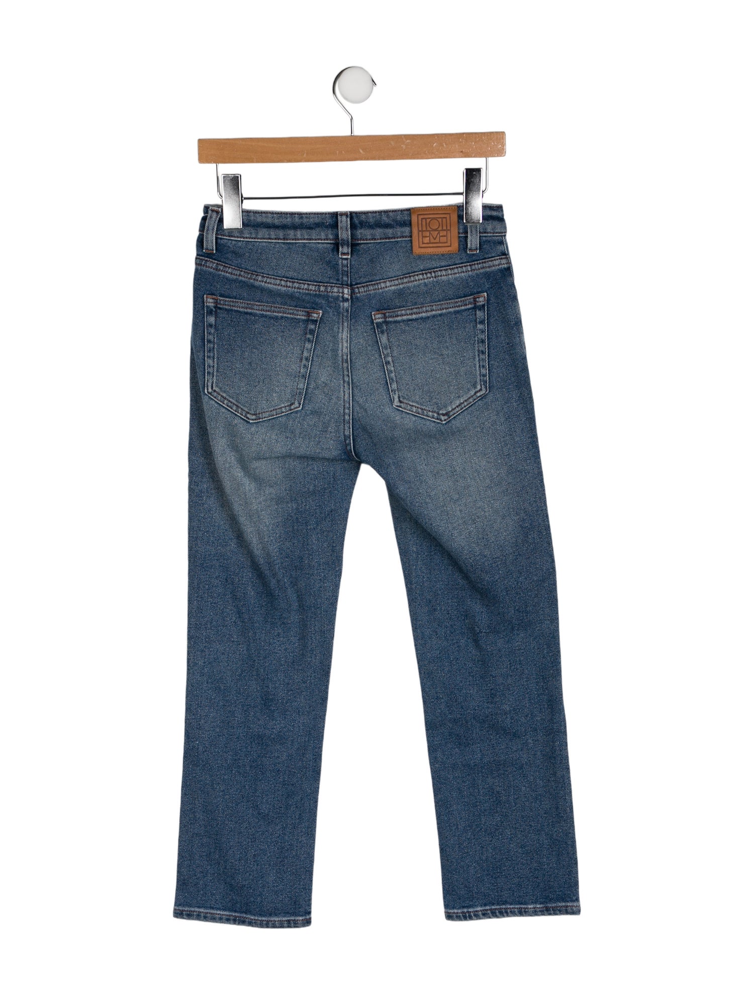 TOTEME Mid-Rise Straight Leg Jeans