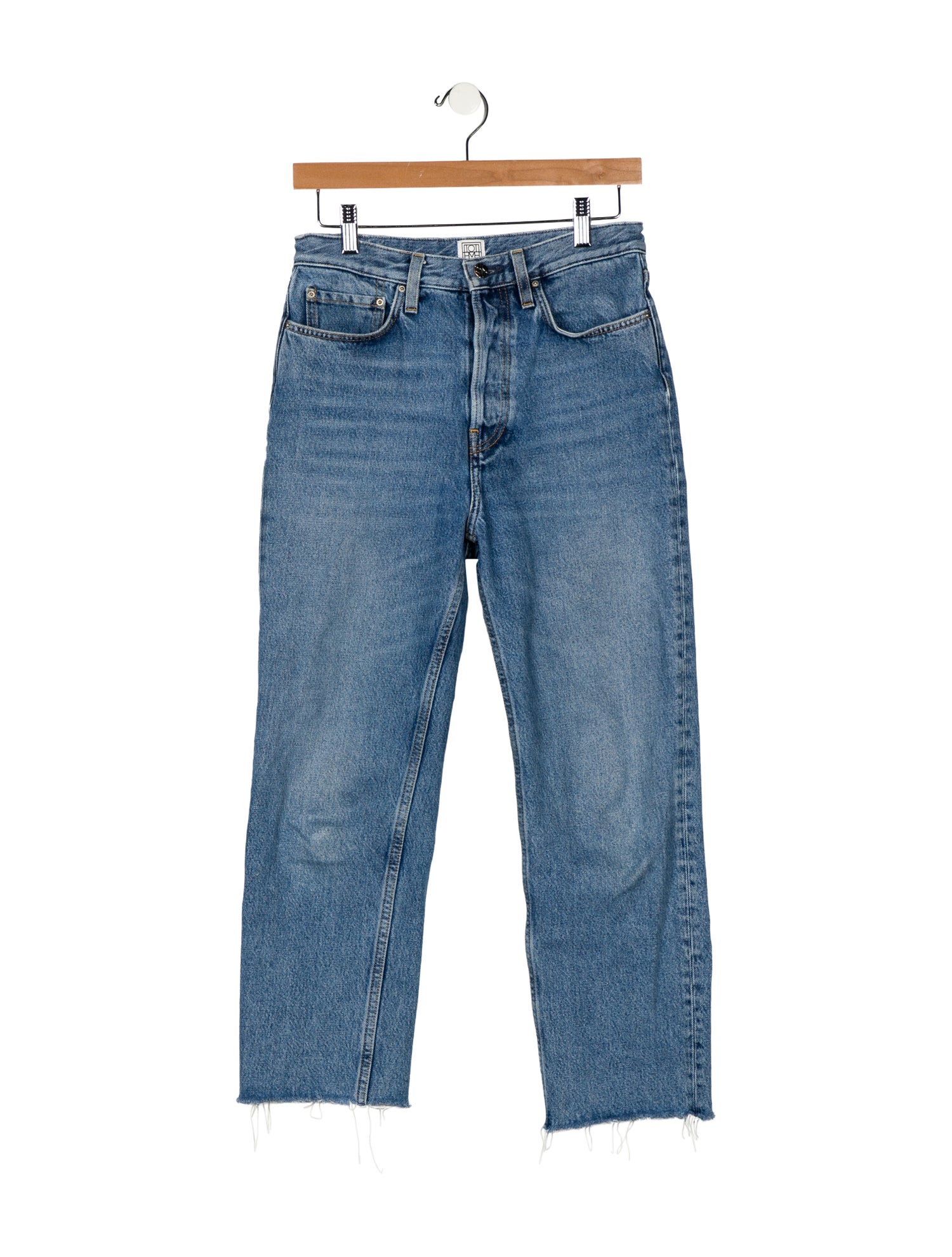 TOTEME Mid-Rise Straight Leg Jeans