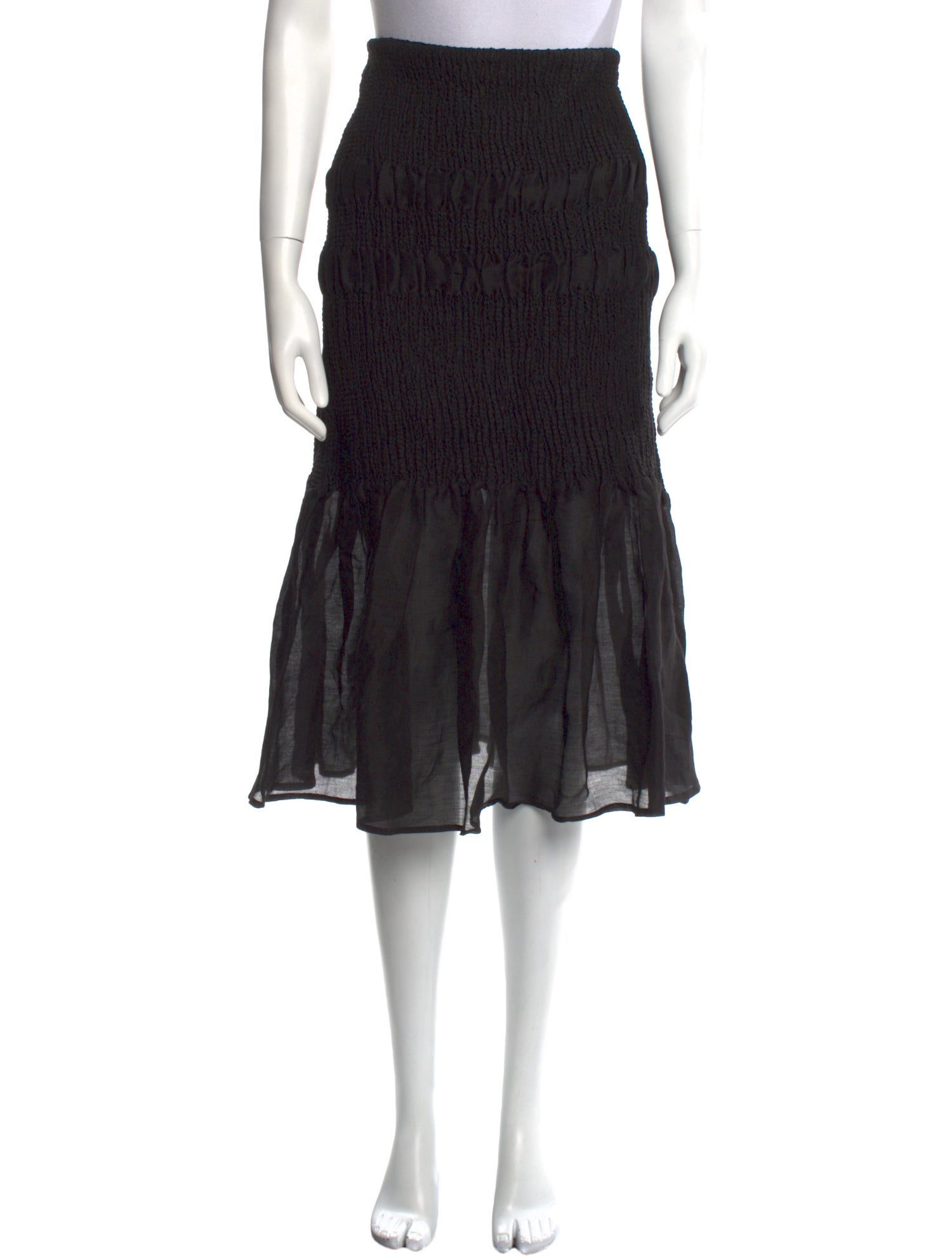 TOTEME Linen Midi Length Skirt