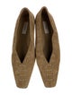 TOTEME Suede Whipstitch Trim Ballet Flats