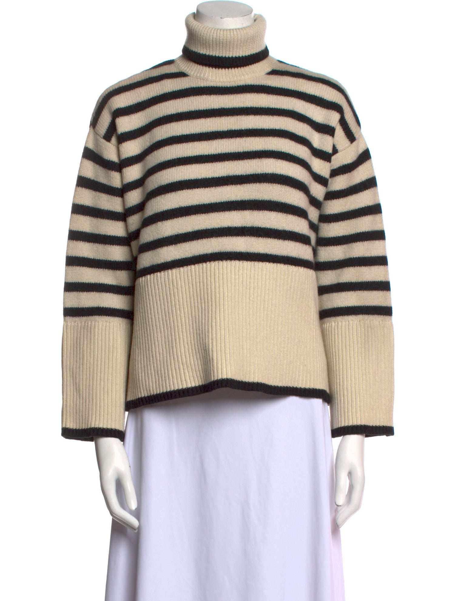 TOTEME Striped Turtleneck Sweater