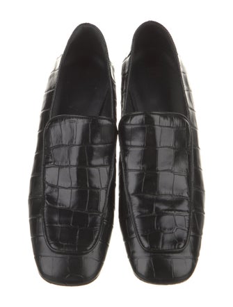 TOTEME Embossed Leather Loafers