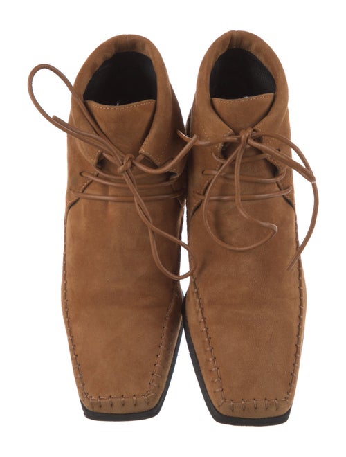 TOTEME Suede Lace-Up Boots